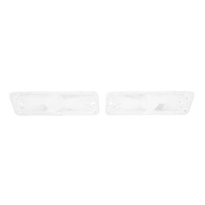 Trim Parts - Trim Parts A4249C 1966 Chevelle Clear Parking Light Lens PAIR