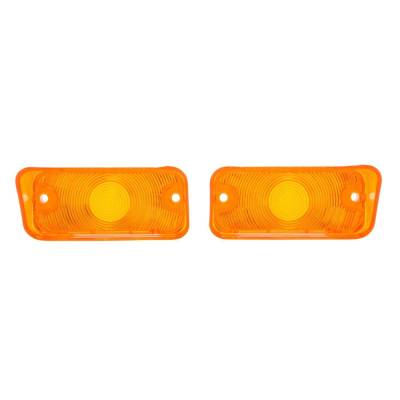 Trim Parts - Trim Parts A4505 1968 Chevelle Parking Light Lens Amber PAIR