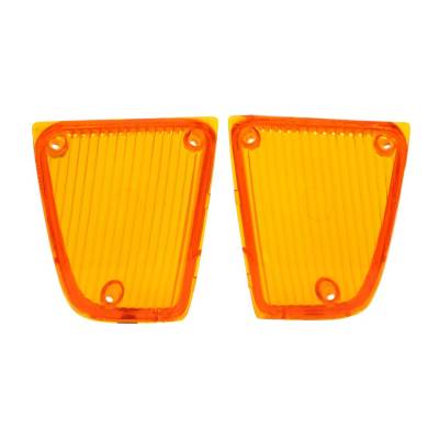 Trim Parts - Trim Parts A5310 1972 Corvette Amber Parking Light Lens PAIR