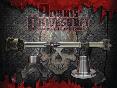 Adams Driveshaft - Adams Driveshaft ASDJK-1350F-S Front 1350 CV Driveshaft Extreme Duty U-Joints