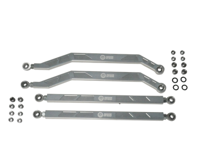 Freedom Off-Road - Freedom FOP-P703RL-ADJ-PO HD Radius Rod Set Polished 4Pc for 14-16 Polaris RZR