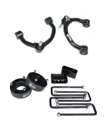 Freedom Off-Road - Freedom FO-F605-2AL+FO-F708FU 3/2" F/R Lift Structs w/U Bolts UCA for 21-25 F150