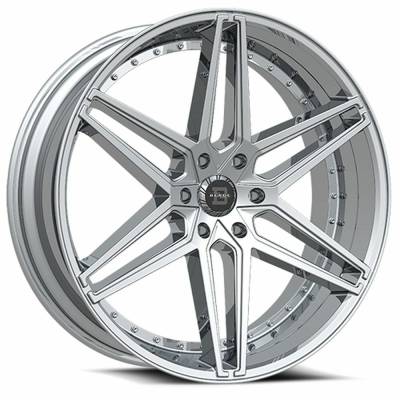 Blade Luxury - Blade Luxury BRT-451-6S-229561397+25C BRT-451 22x9.5 6x5.5 25mm Chrome