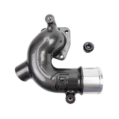 Wehrli Custom Fabrication - Wehrli WCF100157-GB Thermostat Housing x Fleece for 98-18 Cummins Gloss Black