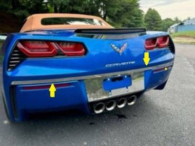 Quality Automotive Accessories - QAA RD54115 1Pc Stainless Steel Rear Deck Accent for 2014-2019 Chevy Corvette