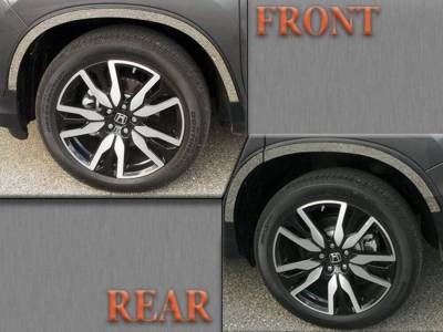 Quality Automotive Accessories - QAA WQ16135 4Pc Stainless Steel Wheel Well Trim for 2016-2022 Toyota Prius