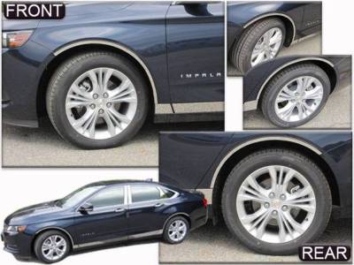 Quality Automotive Accessories - QAA WQ19165 4Pc Stainless Steel Wheel Well Trim for 2019-2022 Toyota Avalon