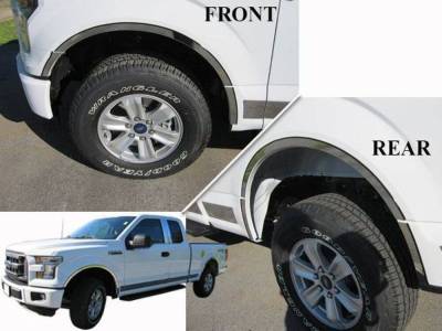 Quality Automotive Accessories - QAA WQ55198 4Pc Stainless Steel Wheel Well Trim for 2015-2020 Chevy Suburban
