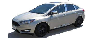 Quality Automotive Accessories - QAA WQ55345 4Pc Stainless Steel Wheel Well Trim for 2015-2018 Ford Focus