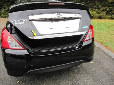 Quality Automotive Accessories - QAA RD12530 1Pc Stainless Steel Rear Deck Accent for 2012-2019 Nissan Versa