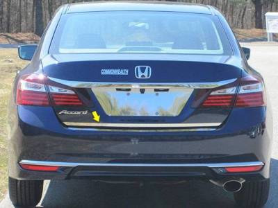 Quality Automotive Accessories - QAA RD16281 1Pc Stainless Steel Rear Deck Accent for 2016-2017 Honda Accord