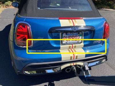 Quality Automotive Accessories - QAA RD72880 1Pc Stainless Steel Rear Deck Trim for 2018-2024 Mini Cooper