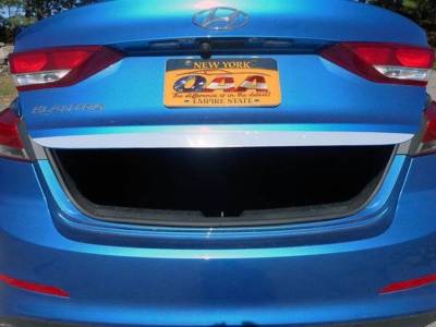 Quality Automotive Accessories - QAA RD17340 1Pc Stainless Steel Rear Deck Accent for 2017-2018 Hyundai Elantra