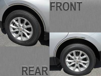 Quality Automotive Accessories - QAA WQ57800 4Pc Stainless Steel Wheel Well Trim for 2017-2019 Chevy Cruze