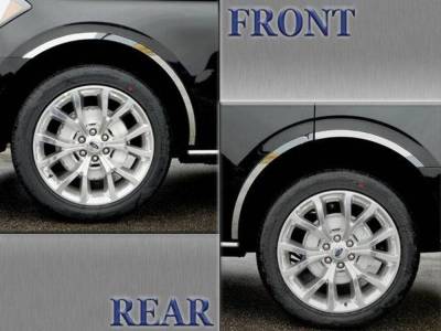Quality Automotive Accessories - QAA WQ58245 4Pc Stainless Steel Wheel Well Trim for 2018-2019 Cadillac XTS