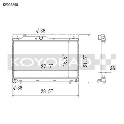 Koyorad - Koyorad VH093890 Racing All Aluminum Radiator for 22-25 Subaru WRX