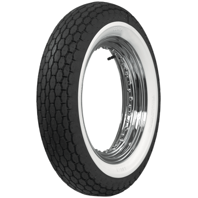 Coker - Coker 63400 500-16 Coker/Beck Motorcycle 2" Double White Wall