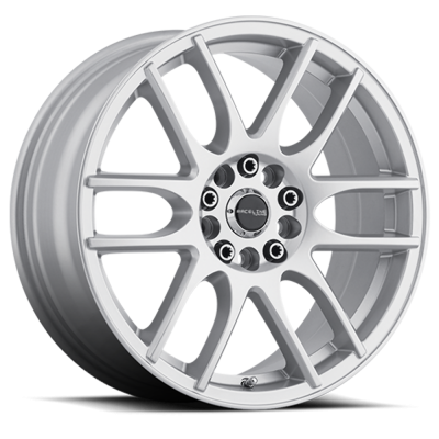 Raceline Wheels - Raceline Wheels 141S-67086+40 Mystique 141S 16x7 5x110/5x115 40mm Gloss Silver