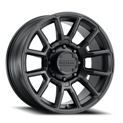 Raceline Wheels - Raceline Wheels 950B-21088-19 950B Gauge Wheel 20x10 8x180 -19mm Satin Black
