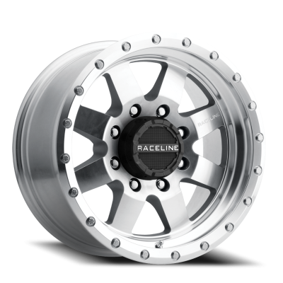 Raceline Wheels - Raceline Wheels 935MC-79055-12 Defender 935MC 17x9 5x5.5 -12mm Silver/Machined