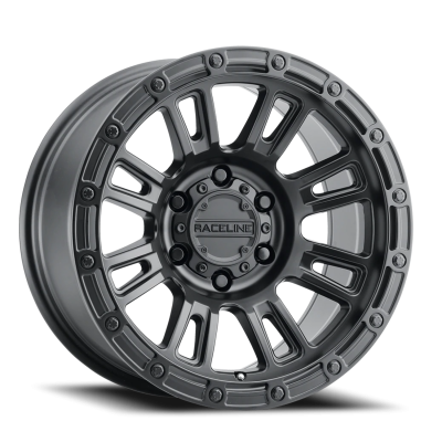 Raceline Wheels - Raceline Wheels 956B-78565-00 956B Compass Wheel 17x8.5 6x135 0mm Satin Black