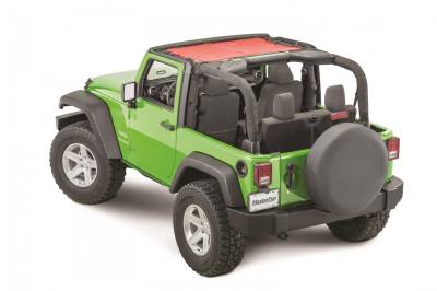 MasterTop - MasterTop 14201302 ShadeMaker Freedom Mesh BiMini Top for 07-18 Wrangler JK 2DR