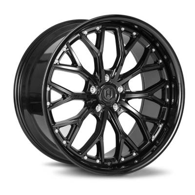 Curva Concepts - Curva Concepts CFF76 20x10 BLANK 20mm Gloss Black CFF76-2010BLNK2073B