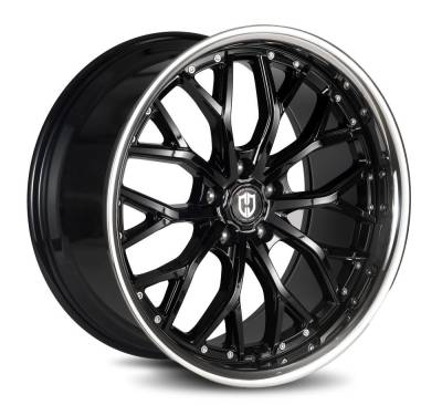 Curva Concepts - Curva Concepts CFF76 20x10 BLANK 35mm Black/Stainless CFF76-2010BLNK3573BSL