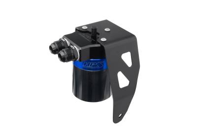 HPS Performance - HPS 860-024BL Plug & Play Oil Catch Can Kit Black