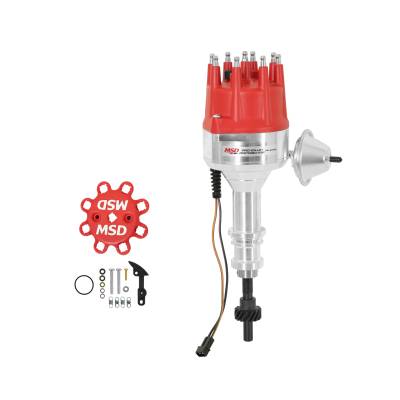 MSD - MSD Ignition 84791 Street Pro-Billet Distributor w/Steel Gear for Ford 289/302