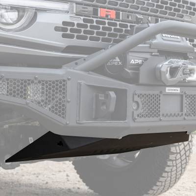 Go Rhino - Go Rhino 332120T Rockline Front Bumper Lower Skid Plate for 21-24 Bronco