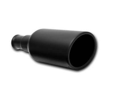 Gibson Performance Exhaust - Gibson Performance 500682-B Black Ceramic Exhaust Tip