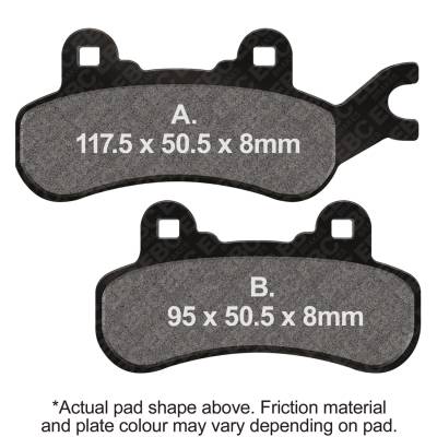 EBC Motorcycle Brakes - EBC Motorcycle Brakes SXR682HH SXR Series Sintered Race Pads