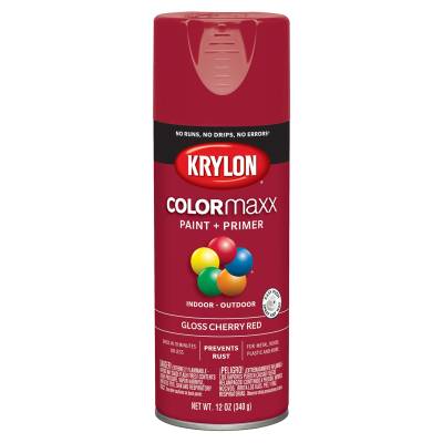 Krylon - Krylon 5511 COLORmaxx Paint + Primer Cherry Red