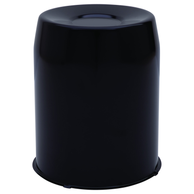 Gorilla Automotive - Gorilla HC211LBC Hub Cover Closed End Black 5.1" OD x 6.25" Tall