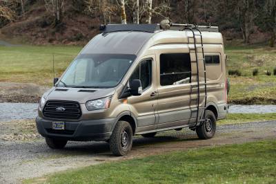 Flatline Van Company - Flatline Van Co. TR0101B 15-26 Ford Transit 148 High Roof Low Pro Roof Rack