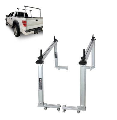 Black Horse Off Road - Black Horse WHATRS Summit Silver Commercial Ladder Bed Rack for Trucks