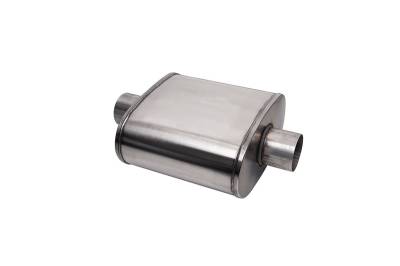 Corsa Performance - Corsa CP250SS Pro Series Muffler 2.5" Offset Same Side Exterior 10" Long Truck