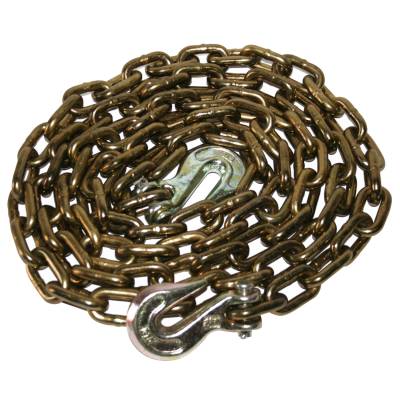 Bulldog Winch - Bulldog Winch 20076 Winch Chain 10 Ft 5/16" G70 w/Choker Hooks