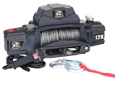 Bulldog Winch - Bulldog Winch 10067 12k Standard Series Winch w/Wire Rope