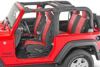 Diver Down - Diver Down 14167-2037 Seat Cover for 11-12 Jeep Wrangler JK Red Neoprene Pair