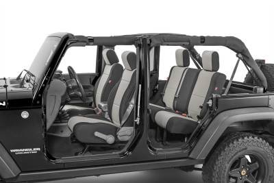 Diver Down - Diver Down 14167-2089 Seat Covers Gray Neoprene for 07 Jeep Wrangler JK 4DR Pair