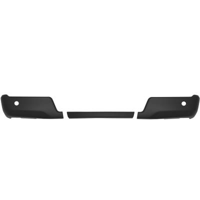 Ecoological - Ecoological HF3012 Rear Bumper Overlay w/Sensors Paintable ABS 24-26 Ford F150
