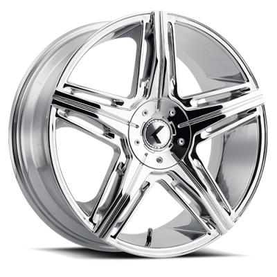 Kraze Wheels - Kraze Wheels KR184-2816C38 KR184 Ricochet 20x8.5 5x112/4.5 38mm Chrome