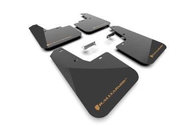 Rally Armor - Rally Armor MF136-UR-BLK-WOR Black Mud Flap/Wild Orange Logo