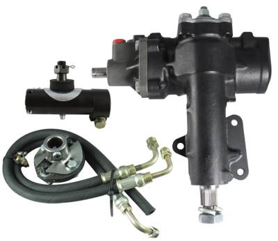 Borgeson - Borgeson 999031 Power Steering Conv. Kit w/Factory P/S 12.7:1 R 63-66 Corvette