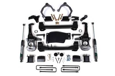 Zone Offroad - Zone Offroad ZONC67F 4" Lift Kit w/FOX Shocks 19-24 Silverado/Sierra 1500