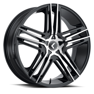 Kraze Wheels - Kraze Wheels KR195-2865BM38 KR195 Milano 20x8.5 5x4.5 38mm Gloss Black/Machined