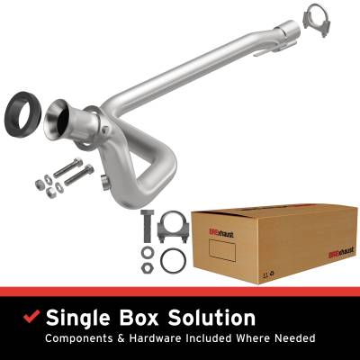 BRExhaust - BRExhaust 107-0234 Direct-Fit Front Pipe Kit for 93-95 Jeep Cherokee 4.0L
