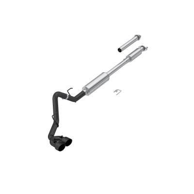 MBRP Exhaust - MBRP S5281BLK 3-Inch Cat-Back Passenger Side Dual Outlet BLK 15-20 F150